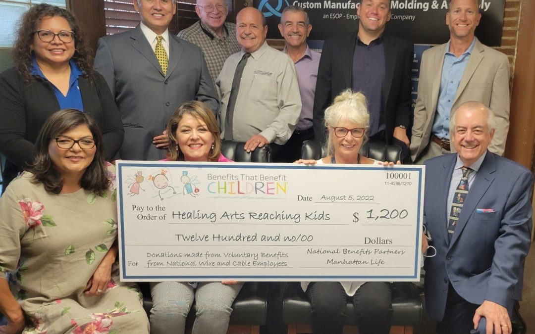 NATIONAL WIRE AND CABLE SETS ITSELF APART AS A CHILDREN’S CHAMPION – Funding therapeutic art activities for hospitalized LA children